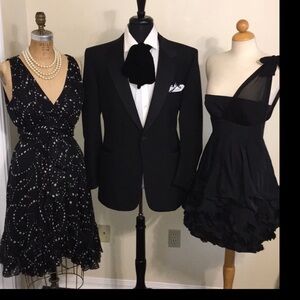 💃💥Sale💃💥Black and White Polkadot Chiffon Dress